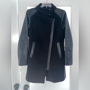 Marc New York Andrew Marc Women’s Wool & Faux Leather Coat